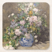 Pierre-Auguste Renoir Spring Bouquet Rechteckiger Pappuntersetzer (Vorderseite)