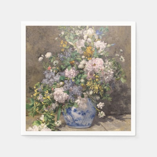 Pierre-Auguste Renoir Spring Bouquet Serviette (Vorderseite)