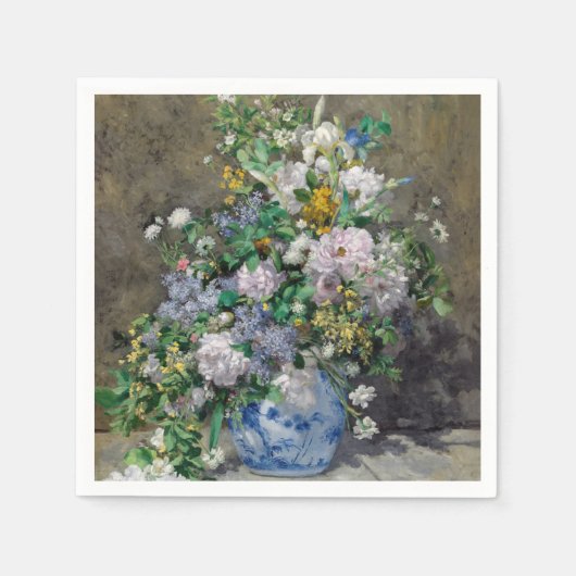 Pierre-Auguste Renoir - Spring Bouquet Serviette (Vorderseite)