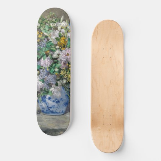 Pierre-Auguste Renoir - Spring Bouquet Skateboard (Vorderseite)