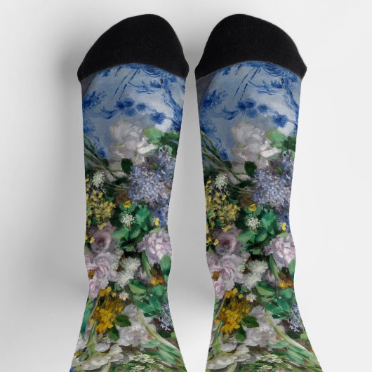 Pierre-Auguste Renoir - Spring Bouquet Socken (Oben)