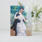Pierre-Auguste Renoir - Stadttanz Dankeskarte (Stehend Vorderseite)
