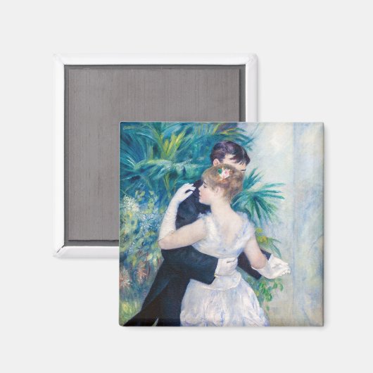 Pierre-Auguste Renoir - Stadttanz Magnet (Vorderseite/Rückseite)