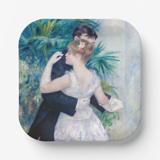 Pierre-Auguste Renoir - Stadttanz Pappteller (Vorderseite)