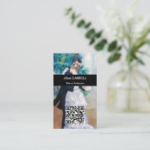 Pierre-Auguste Renoir - Stadttanz - QR-Code Visitenkarte (Stehend Vorderseite)