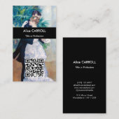 Pierre-Auguste Renoir - Stadttanz - QR-Code Visitenkarte (Vorne/Hinten)