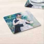 Pierre-Auguste Renoir - Stadttanz Rechteckiger Pappuntersetzer (angewinkelt)