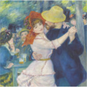 Pierre-Auguste Renoir - Tanz im Bougival Aufkleber (Vorderseite)