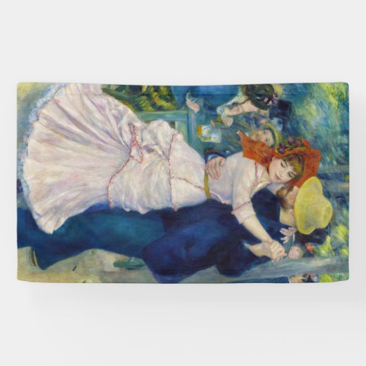 Pierre-Auguste Renoir - Tanz im Bougival Banner (Horizontal)