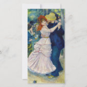 Pierre-Auguste Renoir - Tanz im Bougival Dankeskarte (Vorderseite)