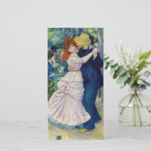 Pierre-Auguste Renoir - Tanz im Bougival Dankeskarte (Stehend Vorderseite)