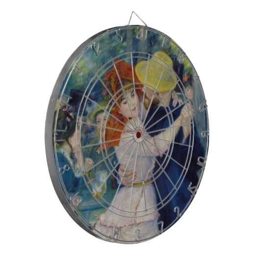 Pierre-Auguste Renoir - Tanz im Bougival Dartscheibe (Vorderseite Links)