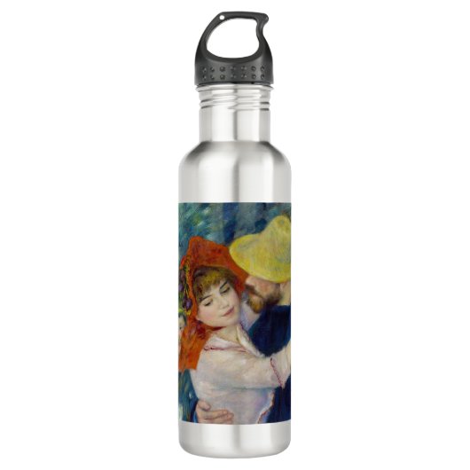 Pierre-Auguste Renoir - Tanz im Bougival Edelstahlflasche (Vorderseite)