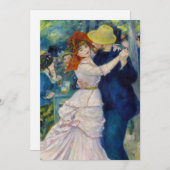 Pierre-Auguste Renoir - Tanz im Bougival Einladung (Vorne/Hinten)