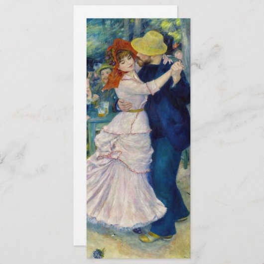 Pierre-Auguste Renoir - Tanz im Bougival Einladung (Vorne/Hinten)