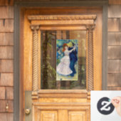 Pierre-Auguste Renoir - Tanz im Bougival Fensteraufkleber (Haustür)