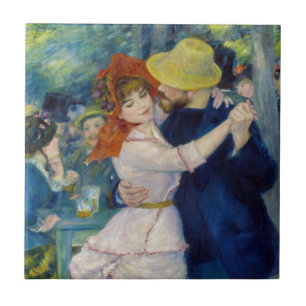 Pierre-Auguste Renoir - Tanz im Bougival Fliese
