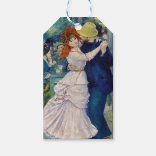 Pierre-Auguste Renoir - Tanz im Bougival Geschenkanhänger (Vorderseite)