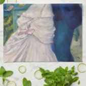 Pierre-Auguste Renoir - Tanz im Bougival Geschirrtuch (Gefaltet)