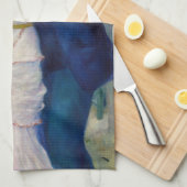 Pierre-Auguste Renoir - Tanz im Bougival Geschirrtuch (Viertel Falte)