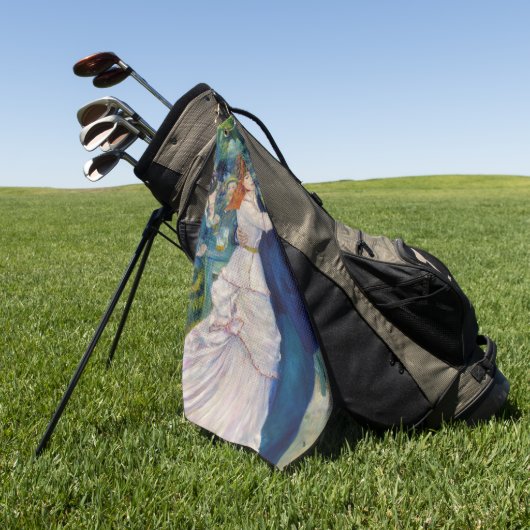 Pierre-Auguste Renoir - Tanz im Bougival Golfhandtuch (Gras)