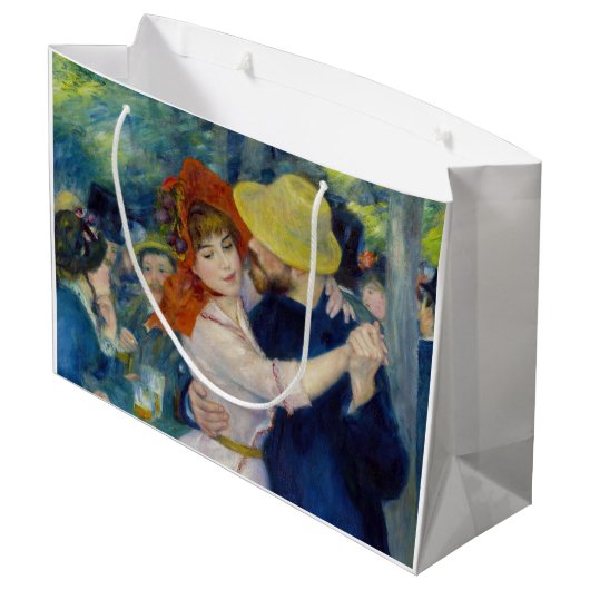 Pierre-Auguste Renoir - Tanz im Bougival Große Geschenktüte (Rückseite Schrägansicht)