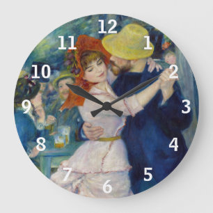 Pierre-Auguste Renoir - Tanz im Bougival Große Wanduhr