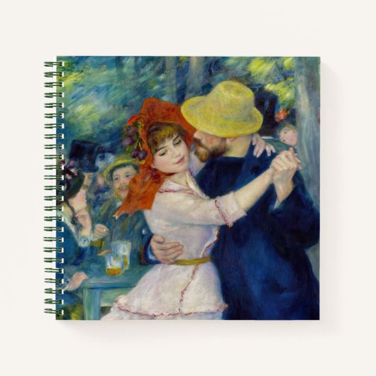 Pierre-Auguste Renoir - Tanz im Bougival Notizblock (Vorderseite)