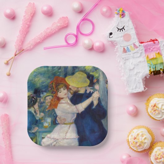 Pierre-Auguste Renoir - Tanz im Bougival Pappteller (Party)