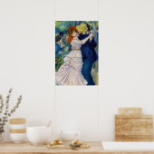 Pierre-Auguste Renoir - Tanz im Bougival Poster (Küche)