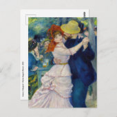 Pierre-Auguste Renoir - Tanz im Bougival Postkarte (Vorne/Hinten)