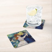 Pierre-Auguste Renoir - Tanz im Bougival Rechteckiger Pappuntersetzer (Vor Ort)