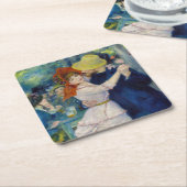 Pierre-Auguste Renoir - Tanz im Bougival Rechteckiger Pappuntersetzer (angewinkelt)