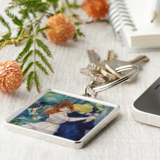 Pierre-Auguste Renoir - Tanz im Bougival Schlüsselanhänger (Seite)