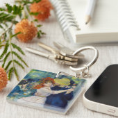 Pierre-Auguste Renoir - Tanz im Bougival Schlüsselanhänger (Vorderseite rechts)