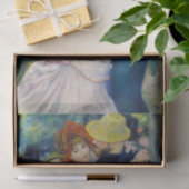 Pierre-Auguste Renoir - Tanz im Bougival Seidenpapier (Geschenk)