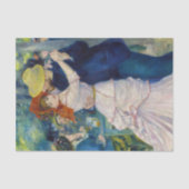 Pierre-Auguste Renoir - Tanz im Bougival Seidenpapier (Vorderseite)