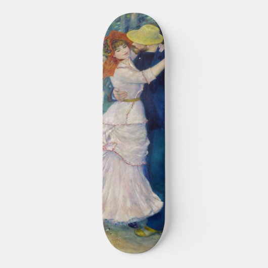 Pierre-Auguste Renoir - Tanz im Bougival Skateboard (Vorderseite)