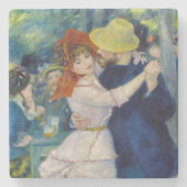 Pierre-Auguste Renoir - Tanz im Bougival Steinuntersetzer (Vorderseite)