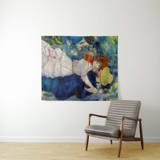 Pierre-Auguste Renoir - Tanz im Bougival Wandteppich (Beispiel (Horizontal))