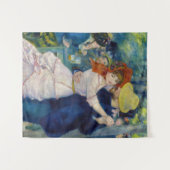 Pierre-Auguste Renoir - Tanz im Bougival Wandteppich (Vorderseite (Horizontal))