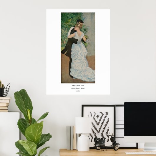 Pierre-Auguste Renoir-Tanz in der Stadt (1883) Poster (Heimbüro)