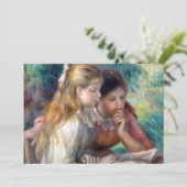 Pierre-Auguste Renoir - The Reading Dankeskarte (Stehend Vorderseite)