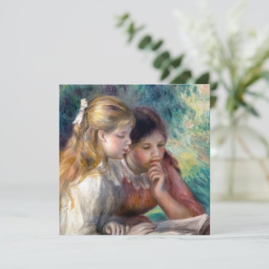 Pierre-Auguste Renoir - The Reading Einladung (Stehend Vorderseite)