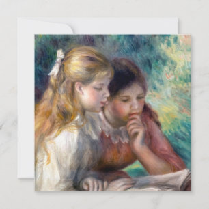 Pierre-Auguste Renoir - The Reading Einladung