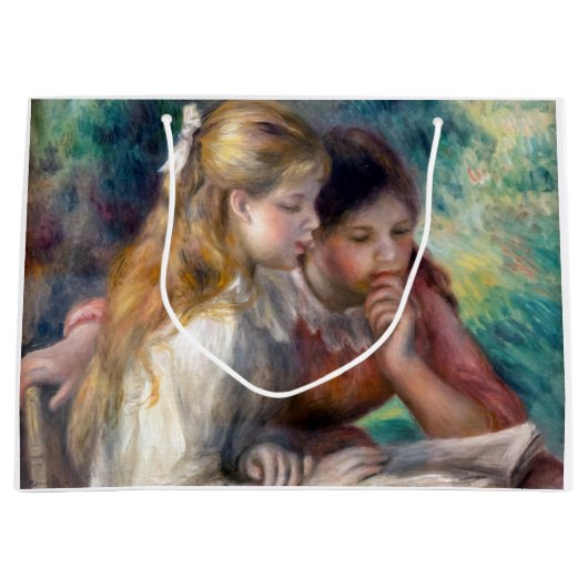 Pierre-Auguste Renoir - The Reading Große Geschenktüte (Vorderseite)