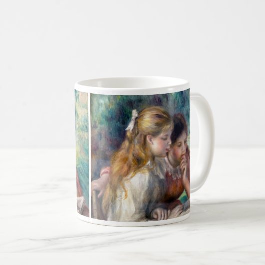 Pierre-Auguste Renoir - The Reading Kaffeetasse (VorderseiteRechts)