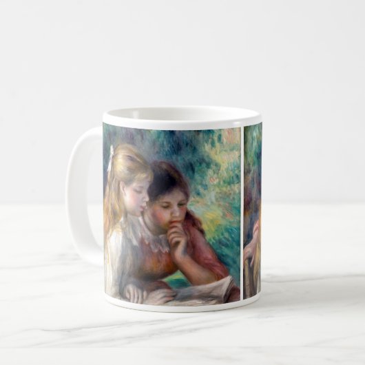 Pierre-Auguste Renoir - The Reading Kaffeetasse (Vorderseite Links)