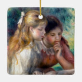 Pierre-Auguste Renoir - The Reading Keramikornament (Rückseite)