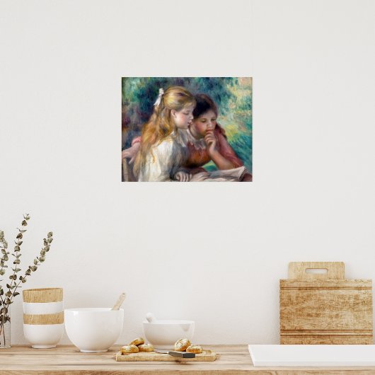 Pierre-Auguste Renoir - The Reading Poster (Küche)